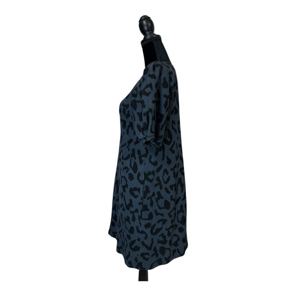 Velvet by graham & spencer Leopard‎ Puff-Sleeved Tunic Dress small weekend ready - Picture 5 of 10